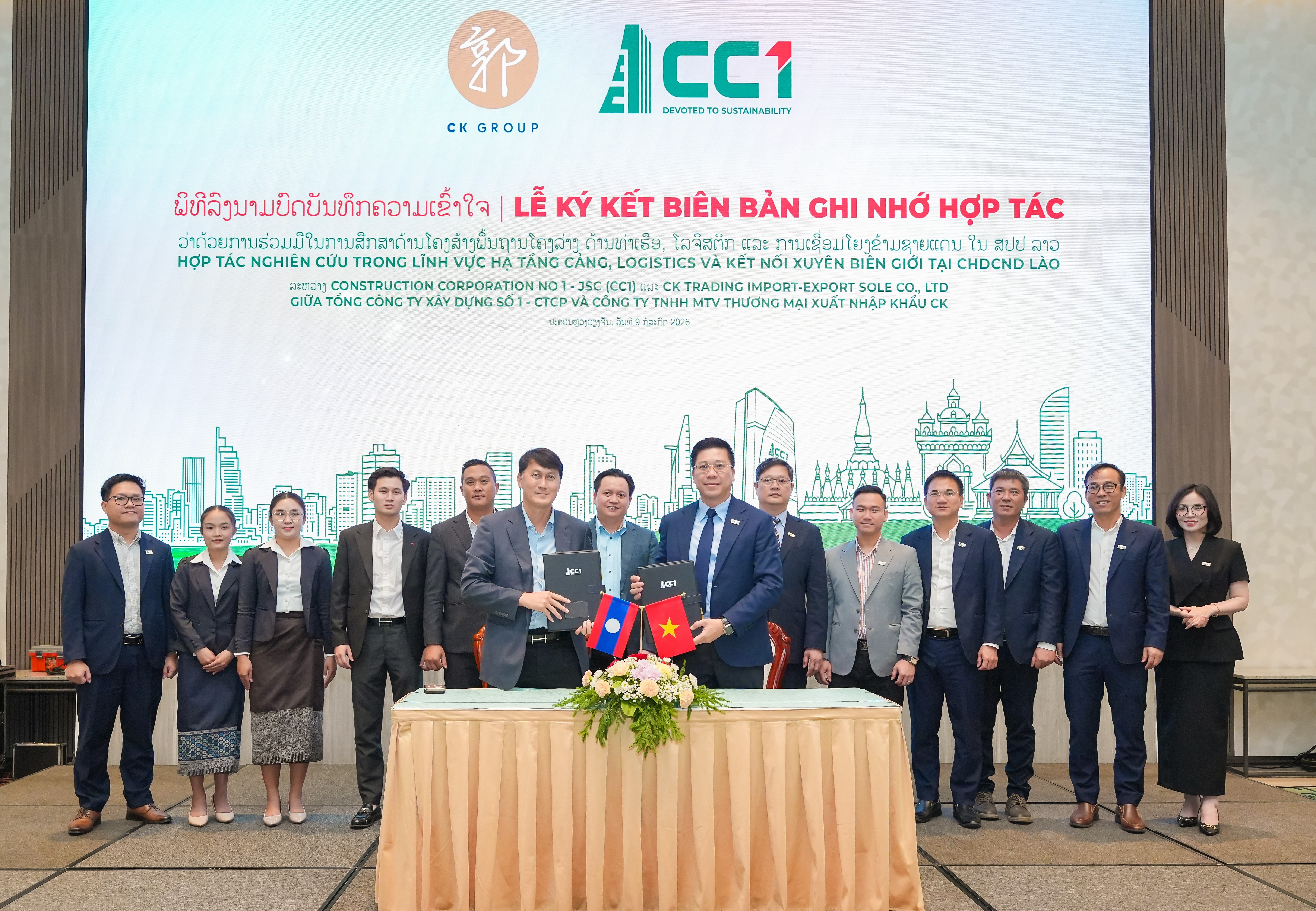 CC1 mở rộng đầu tư hạ tầng và logistics tại Lào, tăng hiện diện trong chuỗi kết nối khu vực