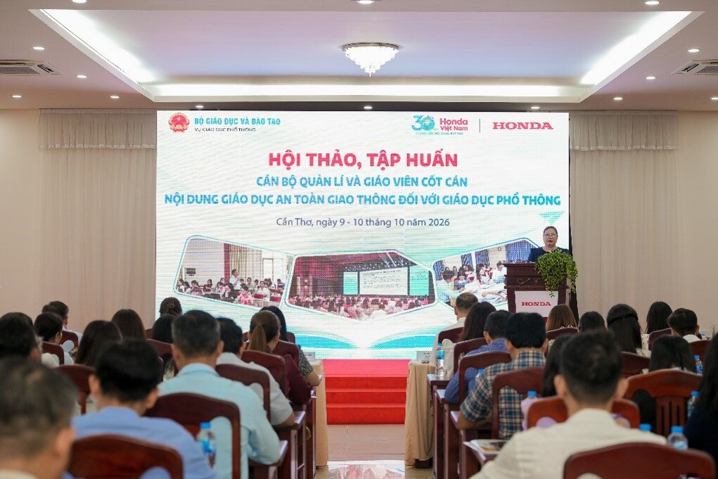 Honda Việt Nam đồng hành giáo dục an toàn giao thông trong trường học