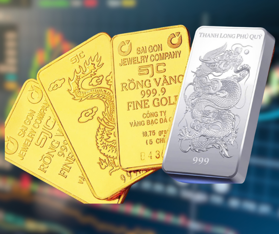 Giá vàng giảm sâu phiên cuối tuần, bạc “bốc hơi” gần 4 triệu đồng/kg